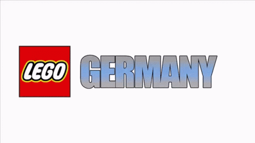 the lego logo is an orange white and blue block that says,'lego germany '