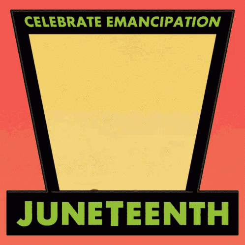 a street sign that says juneteent on a blue background