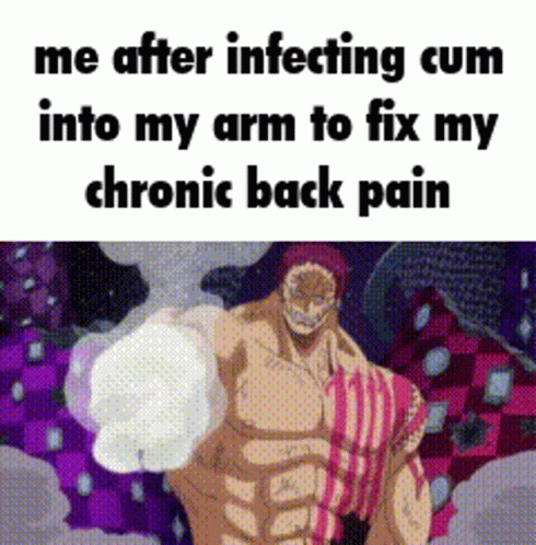 a funny text describing the meaning of my chest and back pain