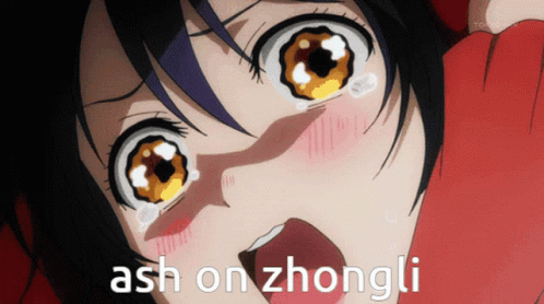 anime image with text that says ash on chonguii