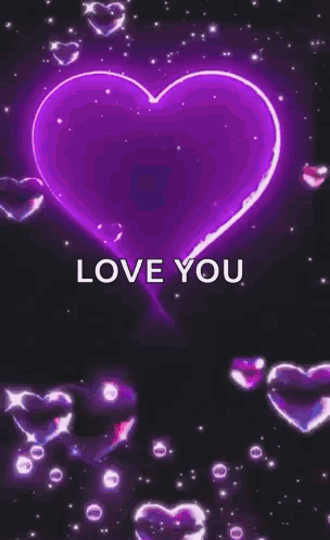 the background of an animated heart with a text