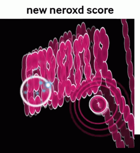 a graphic depicting the words new nexed score on it