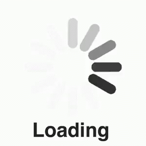 loading on that shows the message loading