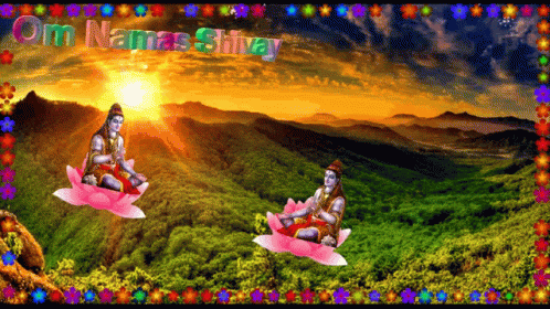 two girls riding on an air plane in the middle of a mountain