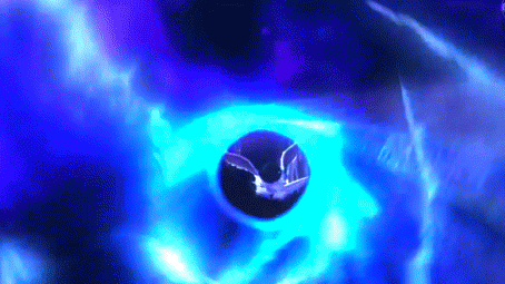 an image of a bright colored object moving