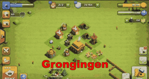 a screen s of a game where the text'grongngen'appears