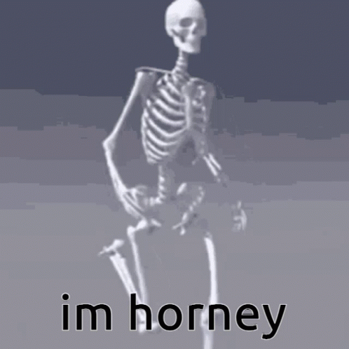 a skeleton with the word i'm honey printed on it