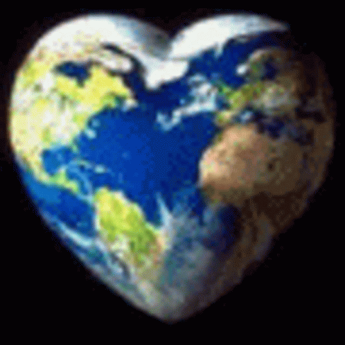 the earth heart is made from some kind of paper