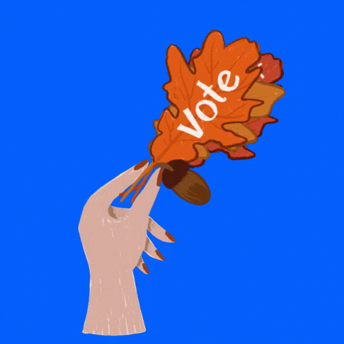 a political cartoon with an orange background