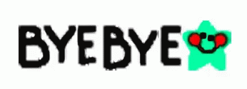 a logo of the name bye bye with a stylized star
