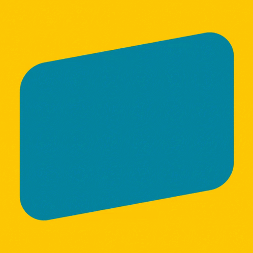 a rectangular golden sticker on a blue background