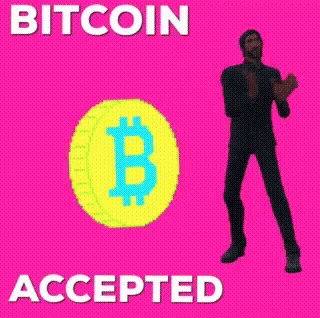 the silhouette of a man next to a bitcoin