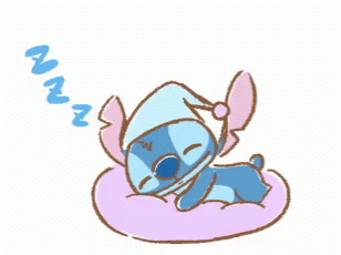 an image of a cartoon character sleeping on a cushion