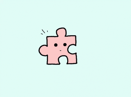 the image of a puzzle piece that has an annoyed expression