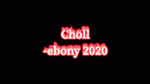 the words choli - ebony on a black background