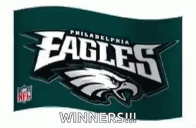 the philadelphia eagles logo in front of a white background