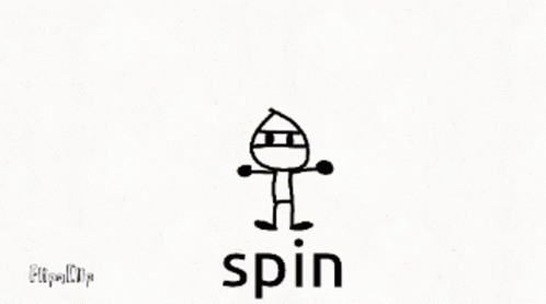 a simple hand drawn picture of an english name, spin