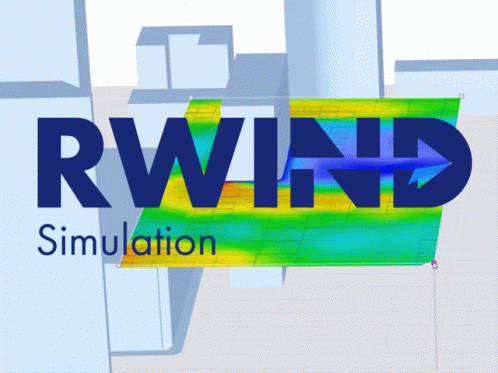 a po with the word rwind simulation and building in the background