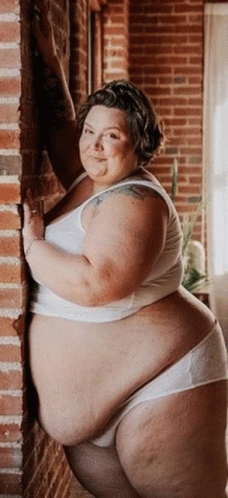 an image of a fat woman posing for a picture
