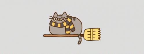 a cute cat with a scarf and a tooth brush
