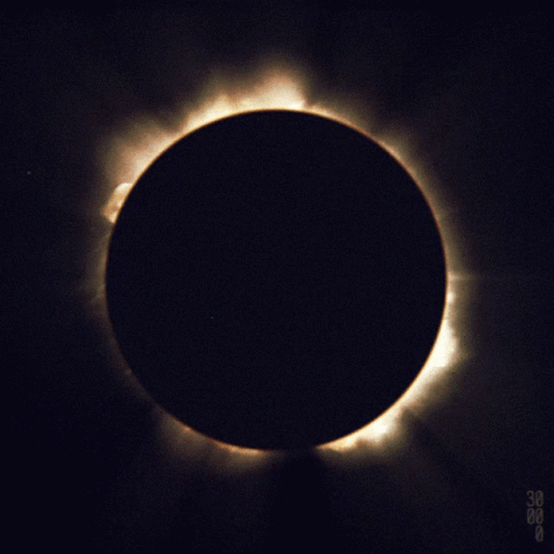 the moon during a solar eclipse as seen from space