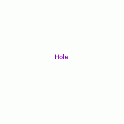 the words hola written in red against a white background
