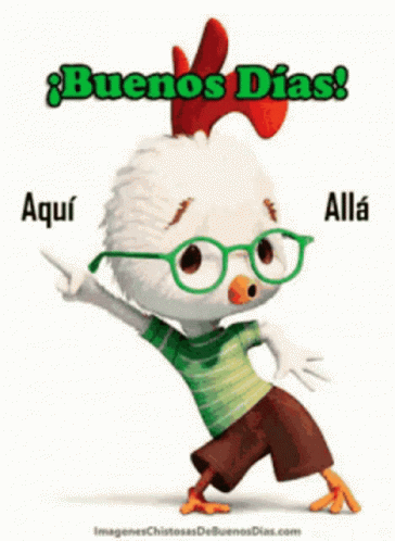 an animation character wearing green glasses with a bunny costume
