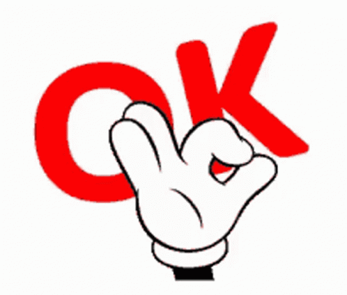 an ok hand symbol has been placed over the letter k