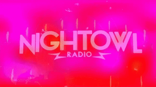 a logo on the side of a wall that says nightow