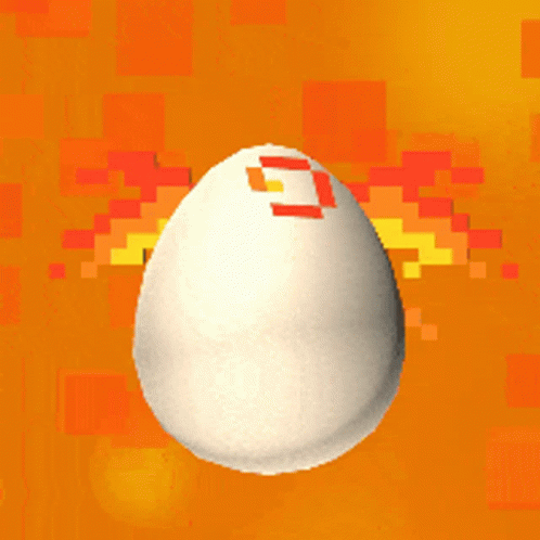 an image of a white egg in flight with the logo of the company
