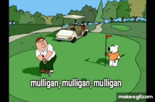 an animation of a golf game with the characters playing golf