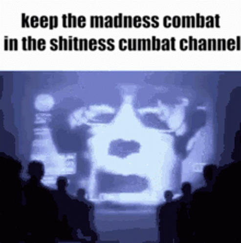 a screen with an advertit in it reading keep the madness combat in the ness combot channel