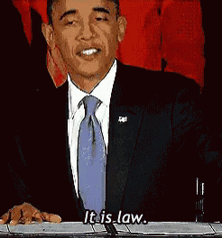 an animated of obama is on tv