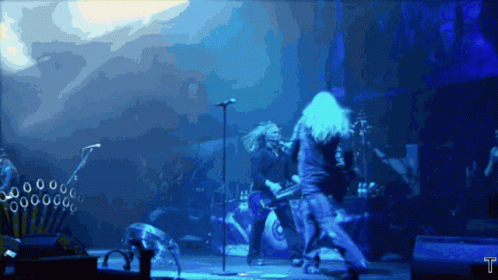 an image of an animated rock concert