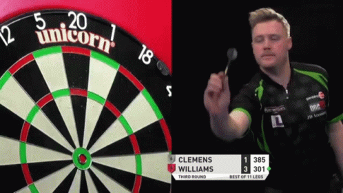 the darts are the only one in this video