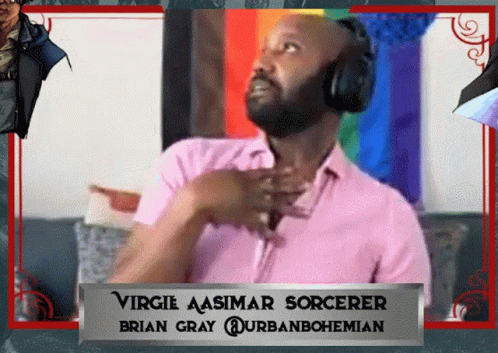 man in headphones on video chating with the caption vice asasmar soccer in gray suburban