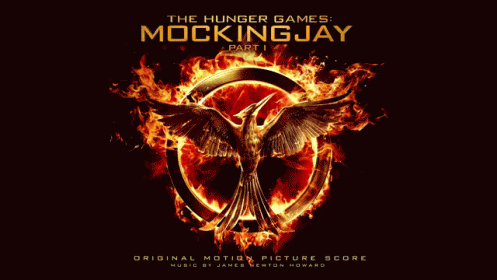 a logo for the movie mocking jay is pictured