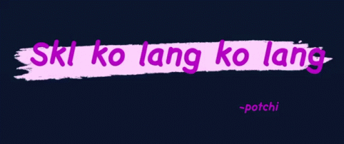 a pink and brown sign that reads sk ko lang ko tang