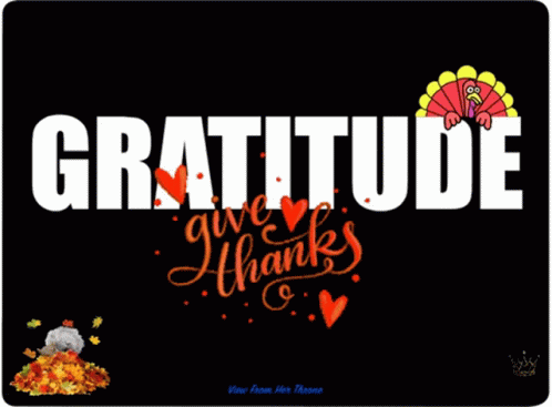 some type of greeting card with the words, gratitude give thanks