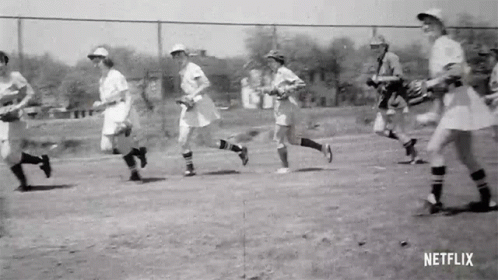 an old po of a baseball game in progress