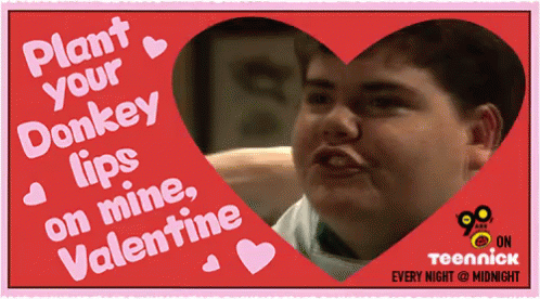 a purple poster that says plant your donkey lips on mine valentine