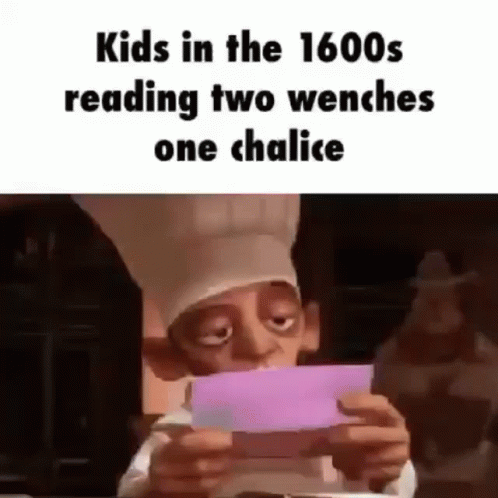 a cartoon character reads a piece of paper