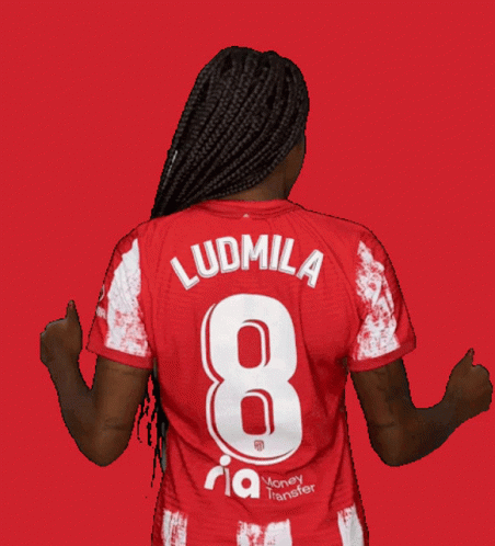 a women's soccer jersey designed to resemble a ludibella 8
