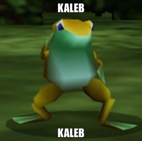a picture of a frog that is kicking another frog that's about to fall off his knees