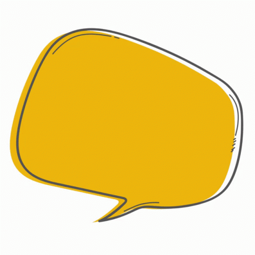 a drawing of a speech balloon, without balloons