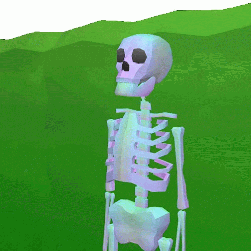 a picture of the skeleton with bones visible in this image