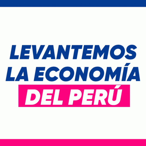 a purple and white sign in spanish reading leviitemos la economia del peru