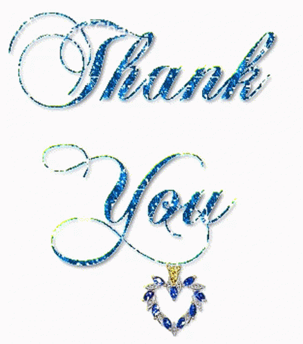 two thank you cards are hanging on a wall