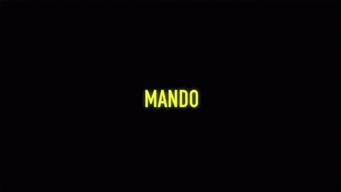 the words mando glow in the dark