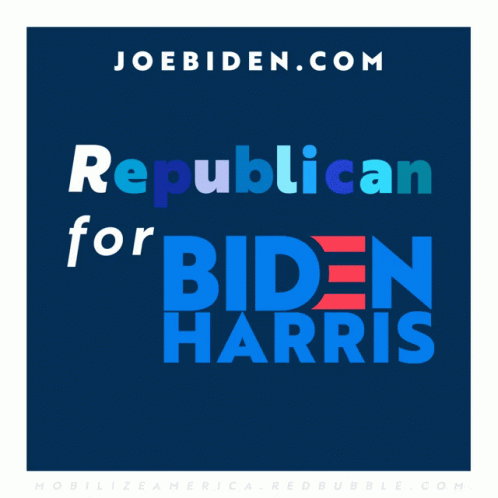 a cover for a publication on republican for biden harris